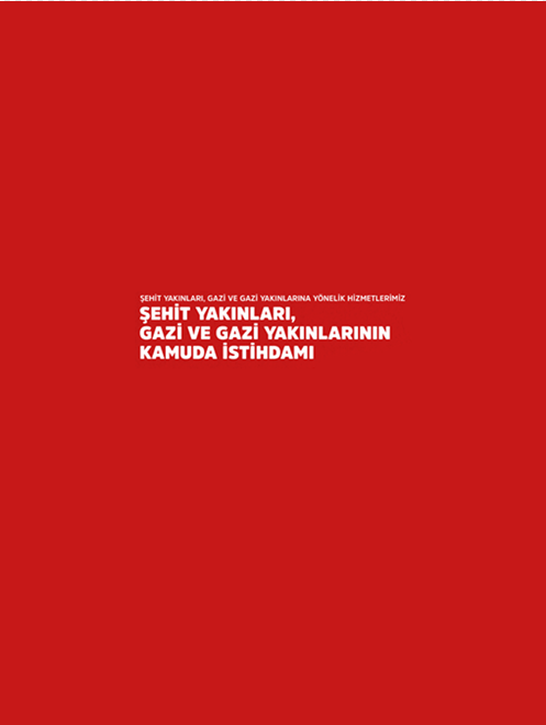 Hizmetler Başvuru Rehberi-Şehit Yakınları, Gazi ve Gazi Yakınlarının Kamuda İstihdamı