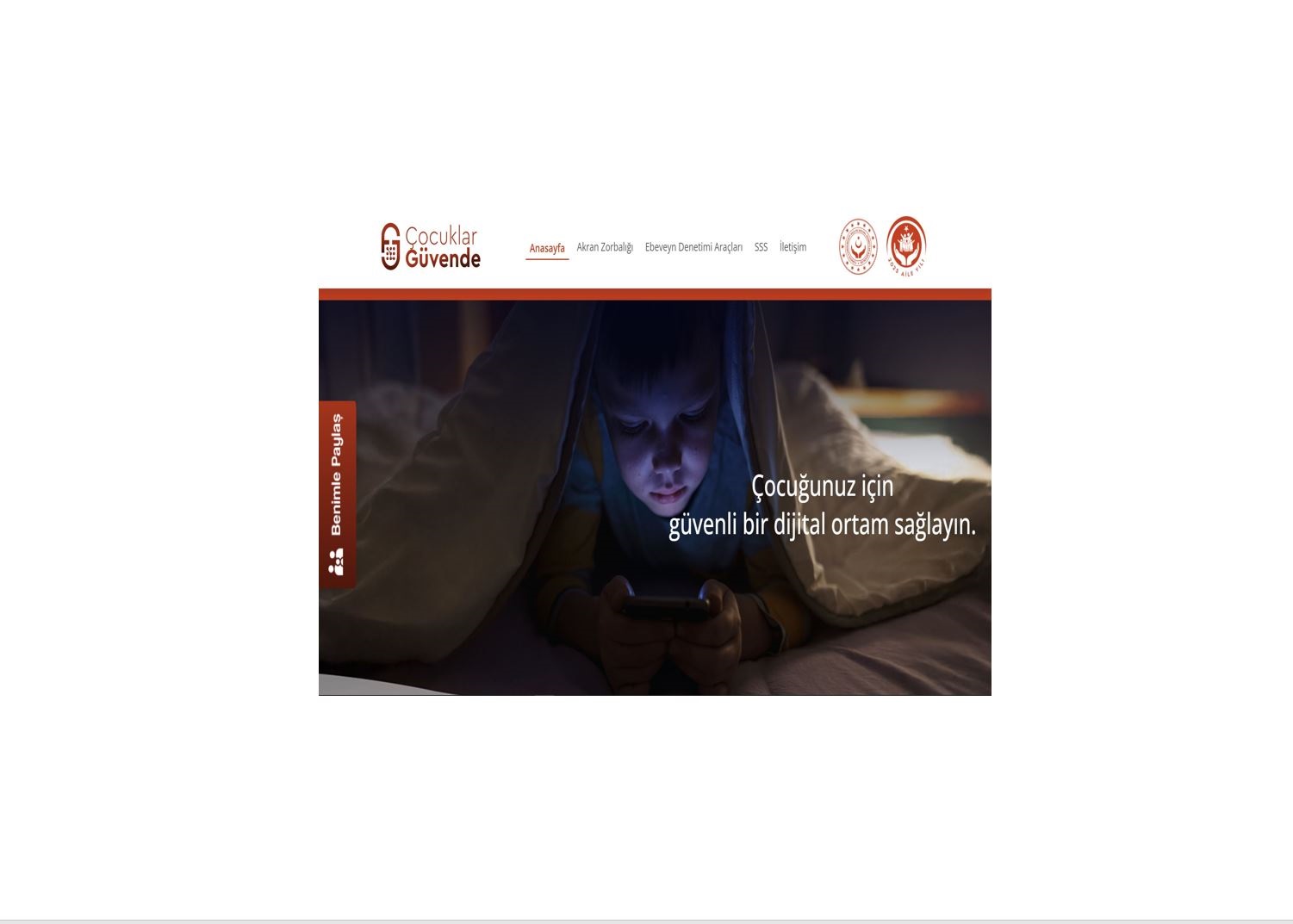 Çocuklar Güvende Web Sayfamız ve Mobil Uygulamamız Yayında
