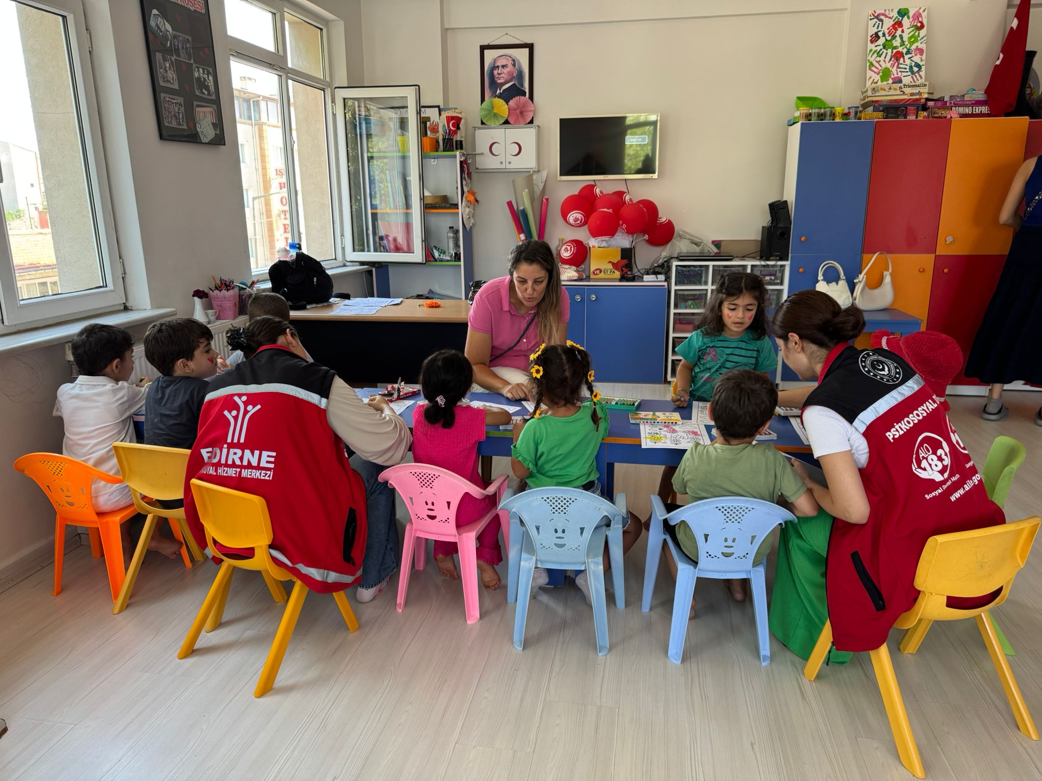 Edirne’de 3-6 Yaş Grubu Çocuklara Yönelik Boyama Atölyesi Düzenlendi