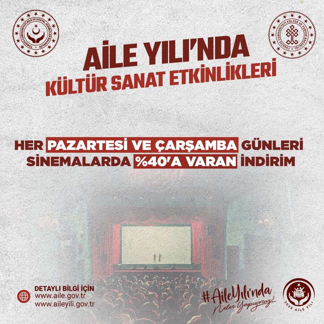 2025 Aile Yılı’nda perde açılıyor, aileler sinemaya gidiyor