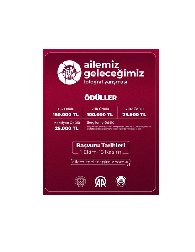 Bakanlığımız ve Anadolu Ajansı iş birliğinde Düzenlenen “Ailemiz Geleceğimiz Fotoğraf Yarışması” Başvuruları Başladı